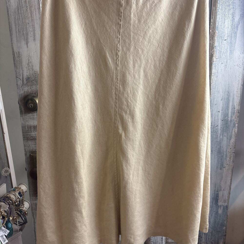 Ralph Lauren 100% Linen Tan Skirt Size 10 - Picture 10 of 11